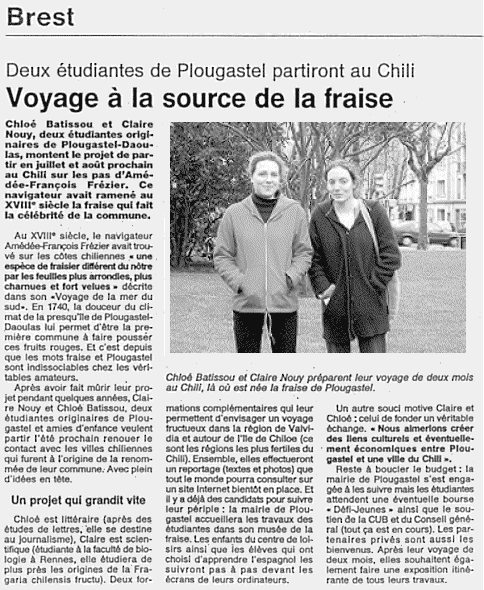 l'article du Ouest-France